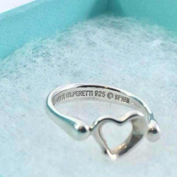 Authentic Tiffany & Co Elsa Peretti OpenHeart Ring - Picture 6 of 7
